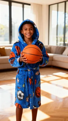 Vista 204 de E.W Apparel Bata de baño de forro polar con capucha para niños, bata suave y mullida para niños pequeños