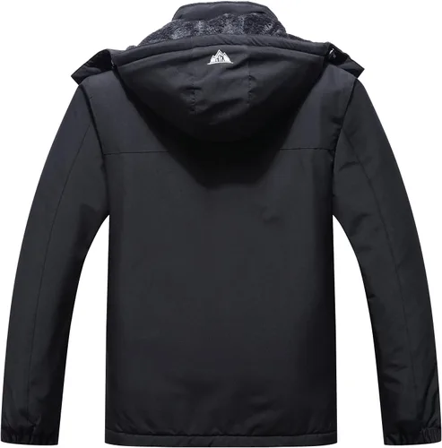 Vista 2 de Chaqueta de esquí impermeable para mujer, resistente al viento, cortavientos, abrigo de nieve cálido con capucha Waterproof Windproof Winter Coat