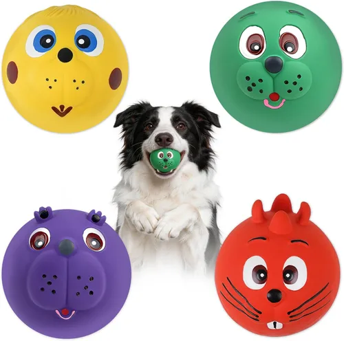 Vista 25 de Pelota de juguete indestructible para perros, pelotas de tenis duraderas para masticadores agresivos, pelotas flotantes y de alto rebote