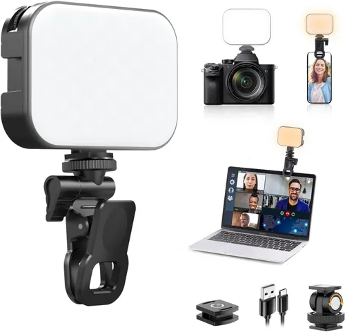 Vista 10 de ULANZI VL49 luz de vídeo LED de 2000mAh con 3 zapata fría, luz suave recargable, iluminación portátil para fotografía para DJI OSMO Sony DSLR Canon