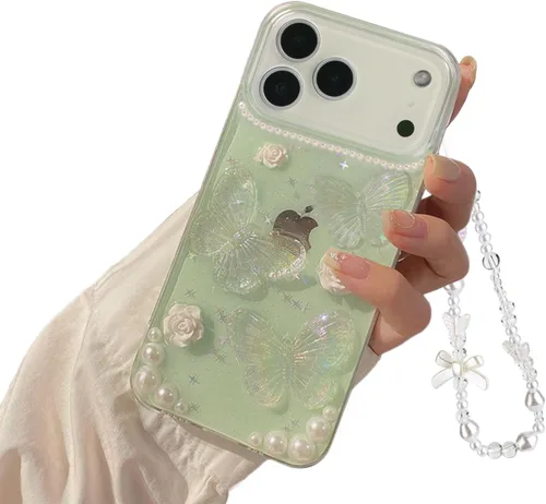 Vista 12 de Funda compatible con iPhone 11, diseño 3D de mariposas florales transparentes con diseño estético, para mujeres, adolescentes y niñas