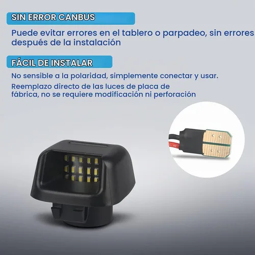 Vista 4 de Conjunto de lámparas LED para placa de matrícula con tubo de neón OLED rojo compatible con Frontier 2007-2021, Armada Xterra 2008-2015, Titan Suzuki