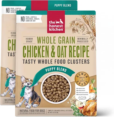 Vista 11 de The Honest Kitchen Puppy - Pollo integral y superalimentos de grano entero para cachorros, racimos de alimentos integrales hechos por veterinarios