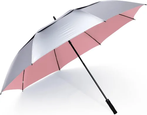 Vista 11 de G4Free Paraguas enorme de golf con protección UV, apertura automática, resistente al viento, paraguas de gran tamaño, extra grande, ventilado, doble