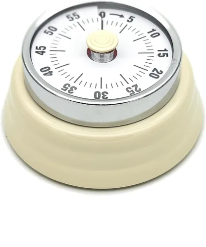 Vista 8 de Temporizador mecánico de cocina, respetuoso con el medio ambiente, no necesita pilas, reloj despertador magnético de cuenta regresiva de 60 minutos