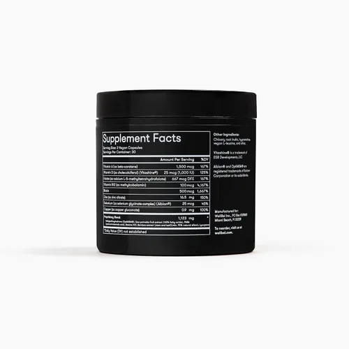 Vista 3 de WELLBEL Suplemento limpio para hombres, para cabello, piel y uñas, vegano, sin gluten y sin OMG, 90 unidades, paquete de 3