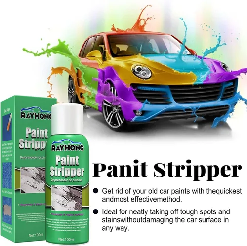 Vista 8 de pologmase Eliminador de pintura de automóvil removedor de pintura de 34fl oz limpieza sin rastros removedor de pintura de superficie metálica