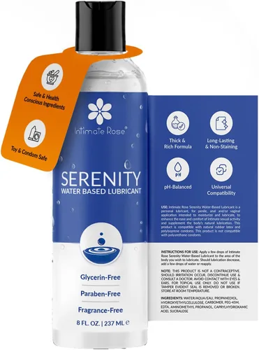Vista 9 de 3 botellas de 8 onzas de lubricante personal a base de agua para hombres y mujeres Terciopelo Rosa
