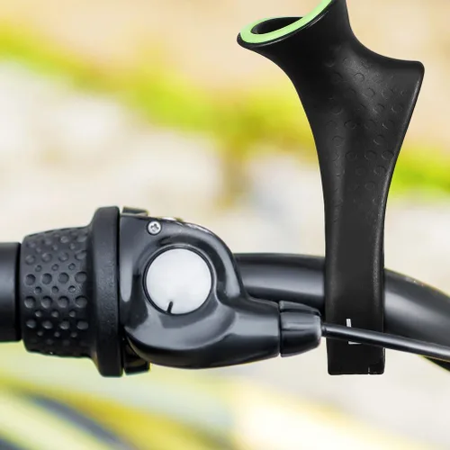 Vista 3 de Toddmomy Agarres fluorescentes para manillar de bicicleta, 1 par ergonómico, extremos de barra de bicicleta de montaña, extensores de manillar