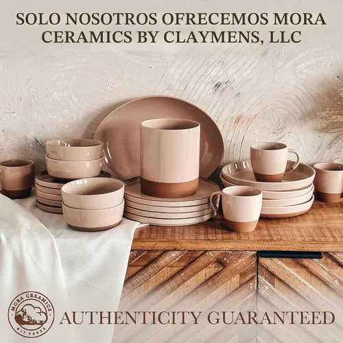 Vista 4 de Mora - Porta Utensilios de Cocina de Cerámica - Recipiente para Cucharas de Madera y Espátulas para Encimera, Decoración Moderna de Casa de Campo