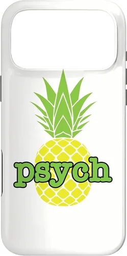 Vista 22 de Funda blanca para iPhone 16 Psych Pineapple Fruit