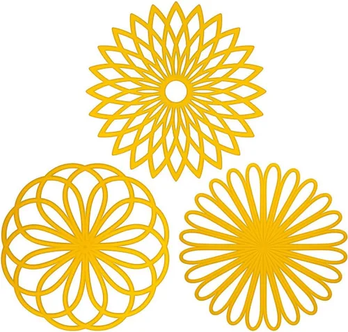 Vista 16 de ME.FAN Salvamanteles de silicona – Almohadillas calientes de cocina para ollas y platos – Salvamanteles aislados para tetera – Flexible, duradero
