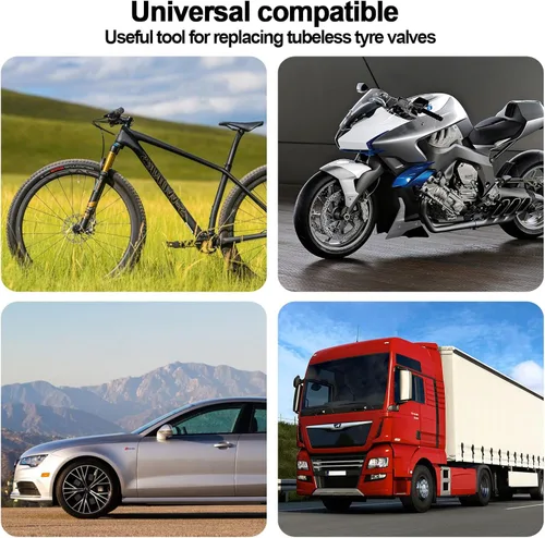 Vista 7 de Medsuo Kit de herramientas de extracción de núcleo de válvula de bicicleta, herramienta universal de reparación de núcleo de válvula de automóvil