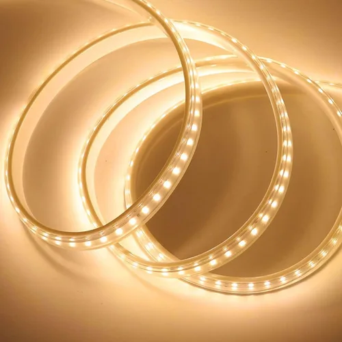 Vista 2 de SUYOOULIN Tira de luces LED, 3.3 pies/3.3 ft de alto voltaje AC110V-130V Waterpoof IP68 súper brillante 3000LM 2835 120 LEDs/m tiras de luz LED