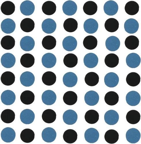 Vista 202 de Confetti Circle 1/4" Negro, Azul Marino Combo - 2 bolsas de media onza (1 oz) (8550/9971)