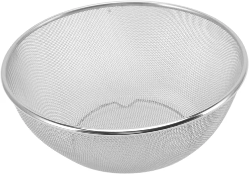 Vista 5 de Colador de pasta, colador de arroz de acero inoxidable 304 para uso doméstico con 0.079 in, para lavar verduras, frutas y arroz y para escurrir