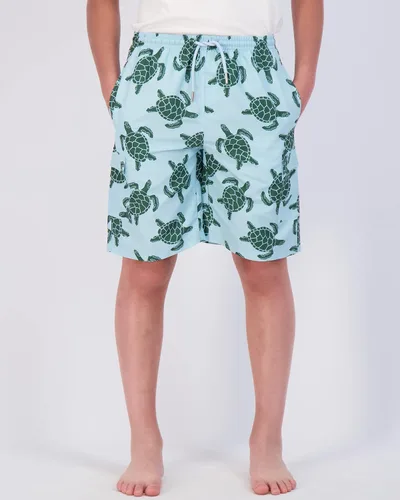 Vista 2 de Real Essentials Paquete de 3 Traje de baño para niño con bolsillos tipo cargo y forro de malla, UPF 50+