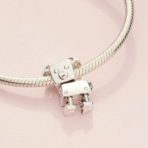 Vista 4 de PANDORA Joyería Bobby Bot - Dije de plata de ley Esmalte