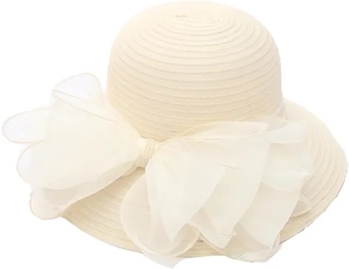 Vista 6 de Sombrero de organza para mujer, tocado del Derby de Kentucky para mujer, para cóctel, fiesta de té, sombrero de sol, boda, novia, flores, iglesia