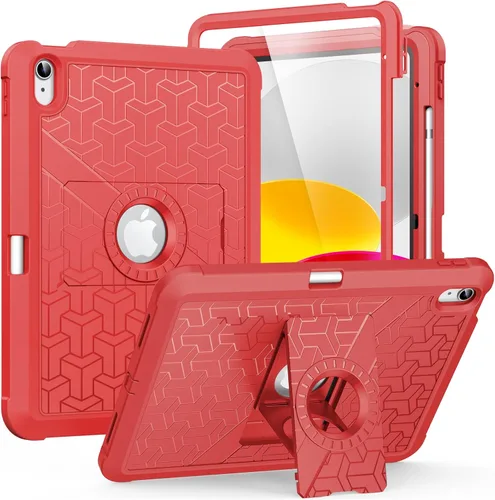 Vista 17 de MoKo Funda para iPad (A16) de 11ª/10ª generación 2025/2022, resistente a prueba de golpes, doble capa protectora de cuerpo completo, protector