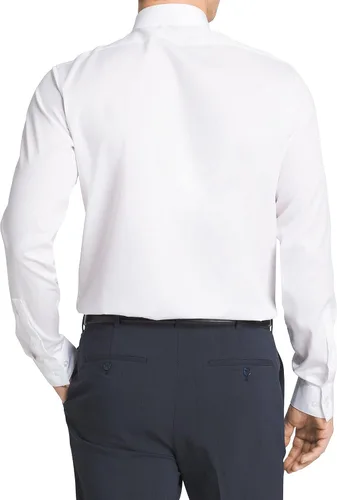 Vista 2 de Calvin Klein Men's Dress Shirt Slim Fit Non-iron Herringbone