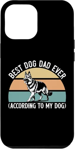 Vista 25 de German Shepherd Best Dog Dad Ever According to My Dog, GSD Case for iPhone XR