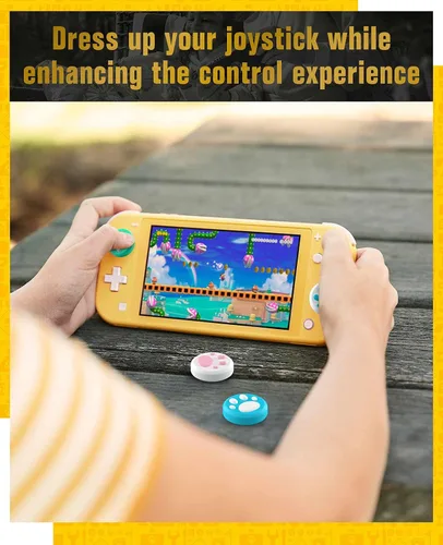 Vista 6 de TiMOVO Paquete de 4 palancas de repuesto Joycon, analógicas 3D para Nintendo Switch OLED 2021SwitchSwitch Lite Joycon, kit de herramientas