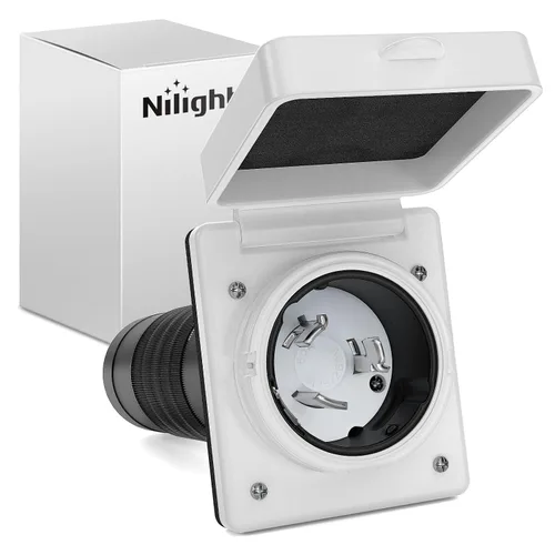 Vista 13 de Nilight 30Amp Generador Twist Lock Plugs ETL Listado L14-30P L14-30R Male Female Locking Plug and Connector Adapter 125/250V Industrial Grade