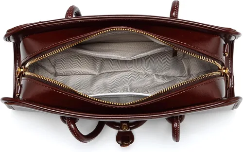 Vista 7 de Bolso de hombro para mujer, bolso espacioso con múltiples bolsillos, bolso cruzado para mujer, bolso de mano elegante, asa superior, bolso de hombro