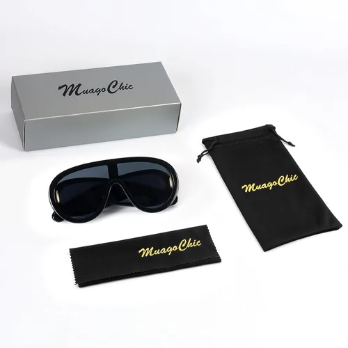 Vista 7 de MC2303 - Gafas de sol cuadradas de gran tamaño para mujer y hombre, estilo aviador, montura grande, gruesas, clásicas, para hombre