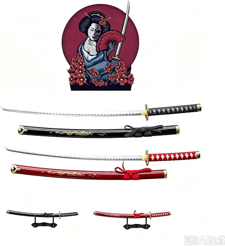 Vista 2 de Katana Last Samurai Sword - Real Stainless Stee Mate ónix