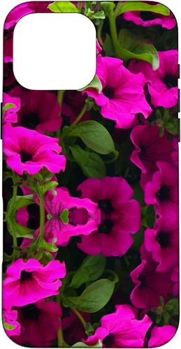 Vista 19 de iPhone 16 Purple Petunia Floral Cool Garden Plant Flower Gardener Gift Case