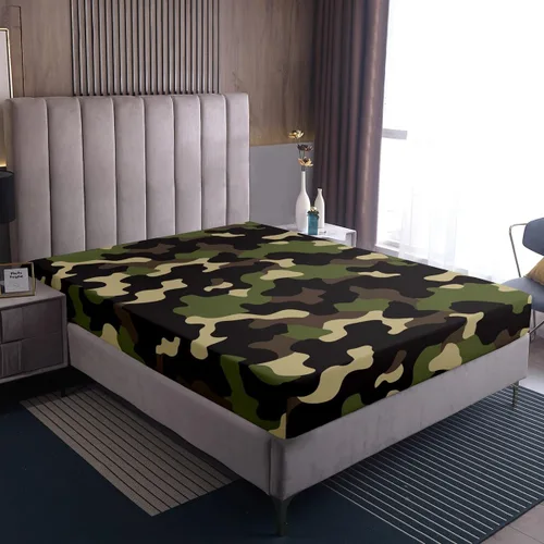 Vista 7 de Erosebridal Juego de ropa de cama de camuflaje para niños, sábanas de camuflaje militar, tamaño individual para adolescentes, jóvenes, adultos
