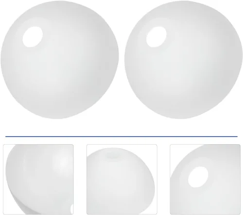 Vista 3 de Vaguelly - Pantalla de lámpara de mesa de plástico de 10.03 x 10.03 x 4.72 pulgadas, para escritorio del hogar, pantalla de repuesto suave