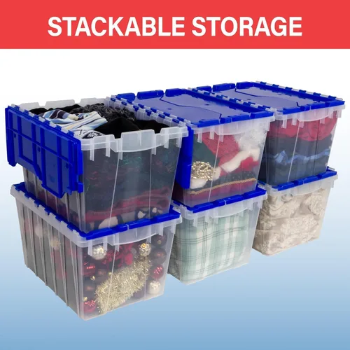 Vista 14 de Akro-Mils 66486 Fileb Caja para archivos, colgante, para almacenamiento, de plástico, 12 galones, con tapa unida, 21-1/2 x 15 x 12-1/2 pulgadas
