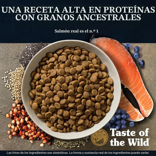 Vista 4 de Taste of the Wild Ancient Stream - Alimento seco para perros, salmón con sabor a humo, 28 libras