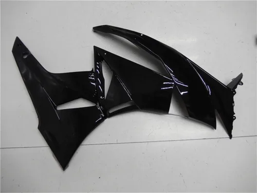 Vista 6 de US STOCK - Carenado negro brillante apto para 2009-2012 ZX6R 636 ZX-6R inyección ABS plásticos posventa carrocería 2010 2011 09 10 11 12