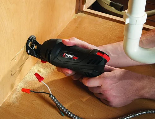 Vista 4 de BOSCH Rotozip SS355-20 Sistema de sierra en espiral de alta velocidad de 5.5 amperios con 2 accesorios y broca de diamante