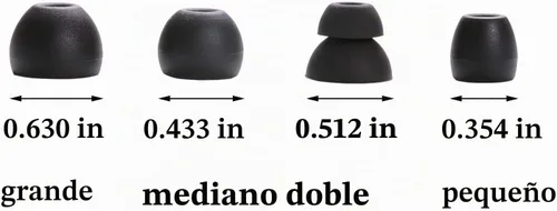 Vista 4 de Juego de auriculares de silicona de repuesto para auriculares inalámbricos Powerbeats Pro, 8 pares (Blcak)