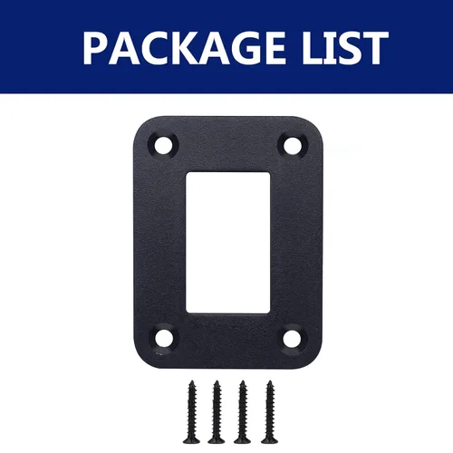 Vista 6 de MIIGII Panel de interruptores, Interruptor basculante de 1 banda con carcasa de aluminio para coche, camión, barco, vehículo recreativo, Panel