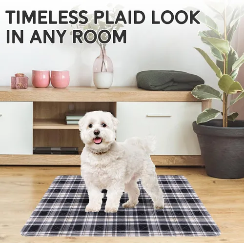 Vista 6 de Almohadillas lavables para orina para perros - 61x91 cm 4 piezas, almohadilla para parto de cachorros para entrenamiento, protector de piso