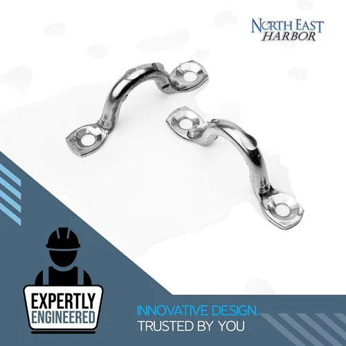 Vista 7 de KNOX Pad Eye Loops for Bimini Tops, 316 Stainless Steel, Tie Down Loop, Boat Deck Saddle, Bimini Hardware Fitting, Tie Down Anchor Point, Footman's