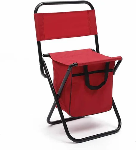 Vista 10 de Drfeify Foldable Chair, Portable Camping Seat with Storage Pocket Bag, Strong Bearing Capacity Oxford Cloth Fishing Chair for Outdoor Leisure (Blue)