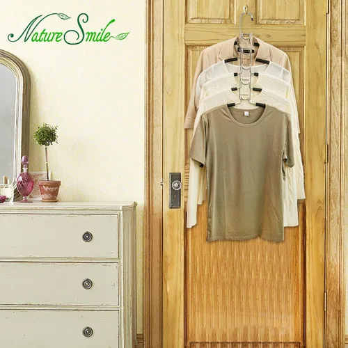 Vista 7 de Nature Smile Perchas de ropa para suéter sin hombros, múltiples capas, ahorro de espacio, para camisetas y blusas, (paquete de 2 unidades)