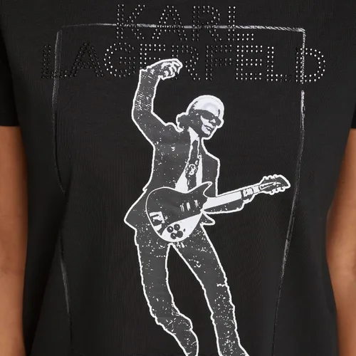 Vista 2 de Karl Lagerfeld Paris Women's Logo Tee Top