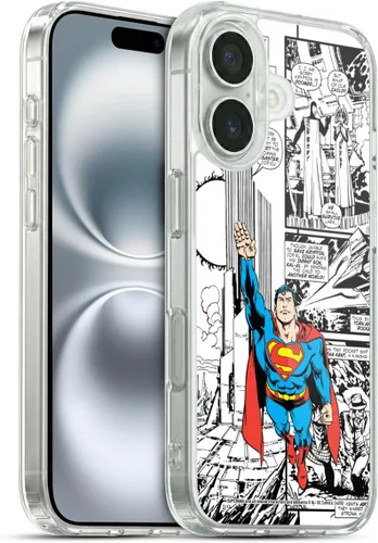Vista 28 de Head Case Designs Funda de gel con licencia oficial de Superman DC Comics Collage Comicbook Art [protección de grado militar] compatible con Apple