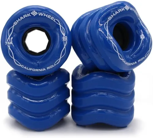 Vista 10 de Shark Wheel 60 mm ruedas para Longboard de crucero, Fórmula DNA, juego de 4 ruedas