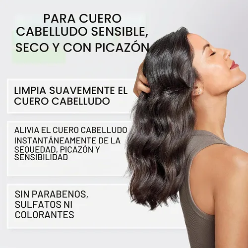 Vista 4 de Nioxin Scalp Relief Cleansing Shampoo Soothes, Hydrates, & Thickens Hair For Sensitive, Dry, & Itchy Scalp Made with Aloe Vera & Vitamin E