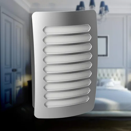 Vista 2 de Westek NL-DPLV-N Louver Decoplug - Luz nocturna, níquel satinado