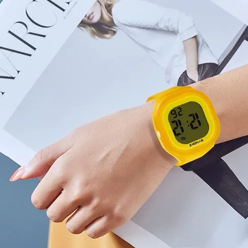 Vista 7 de Gosasa Reloj luminoso impermeable masculino y femenino del silicón del electrón los 164.0 ft de los relojes LED de los deportes de Digitaces